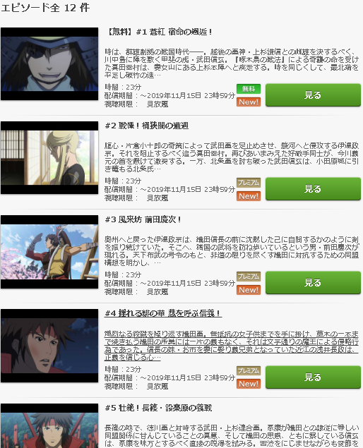 戦国basara アニメ1期 動画無料 フル高画質で見る方法シリーズ 教えてユピちゅー先生